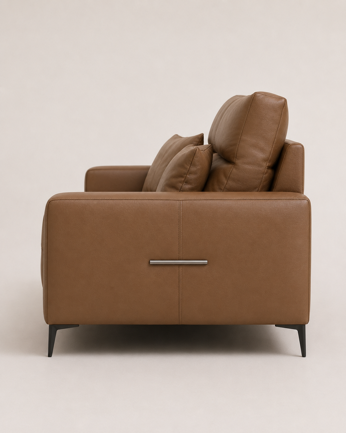 Modern Premium Leather 3 Seater Sofa - Image 3