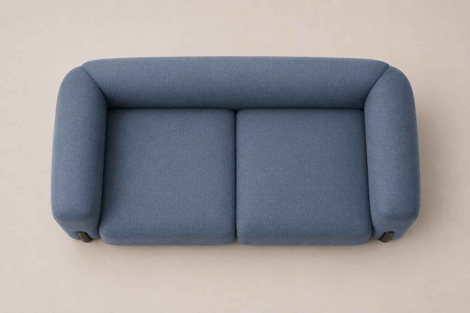 Modern Curved Upholstered 2 Seater Sofa - Image 3