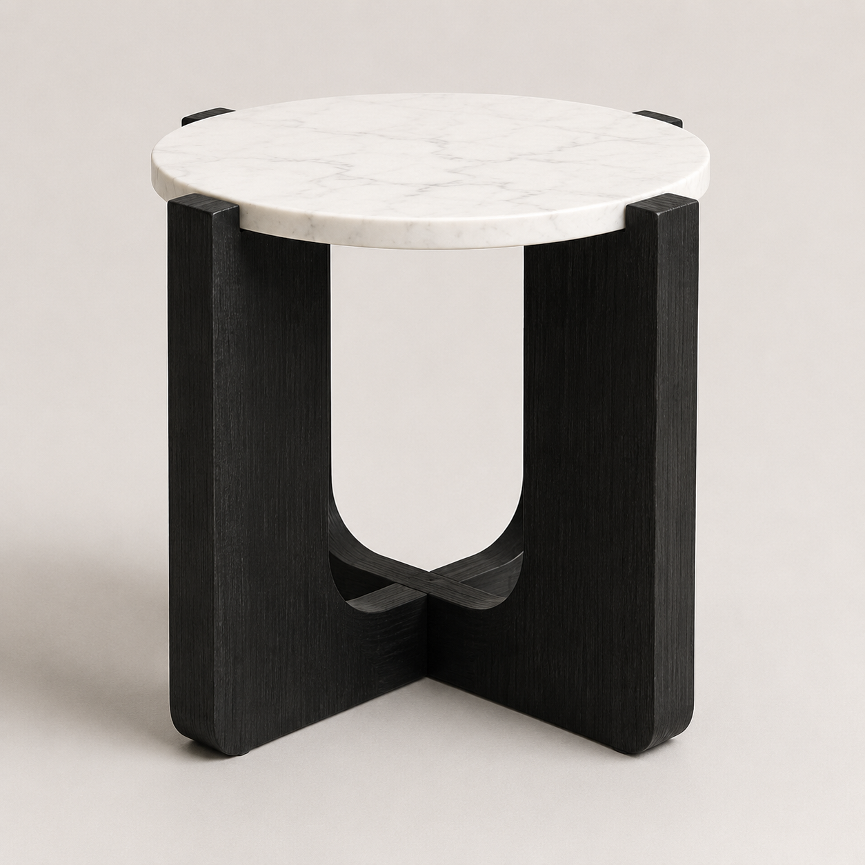 Modern Marble Top Accent Side Table - Image 3