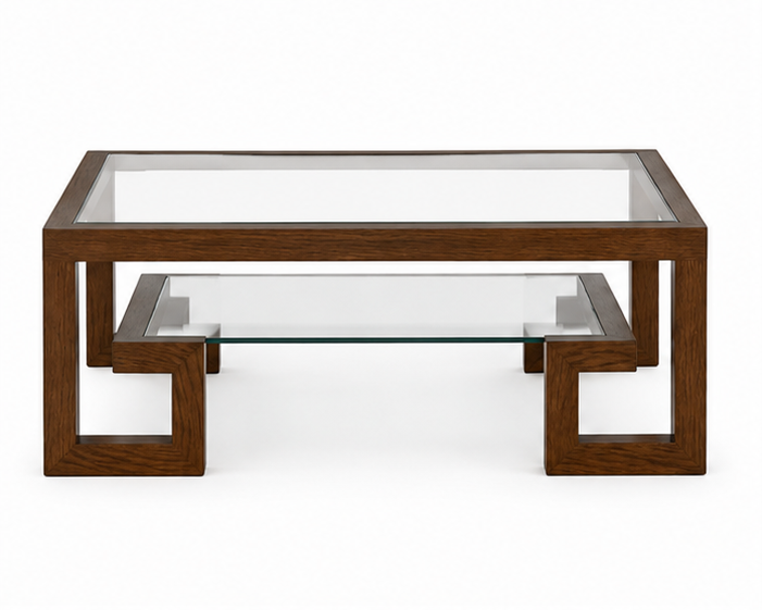 Modern Glass Top Coffee Table - Image 4