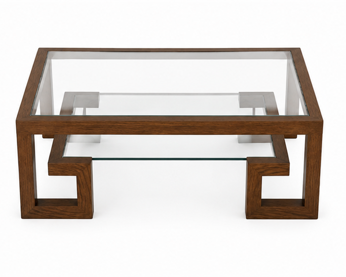 Modern Glass Top Coffee Table - Image 5