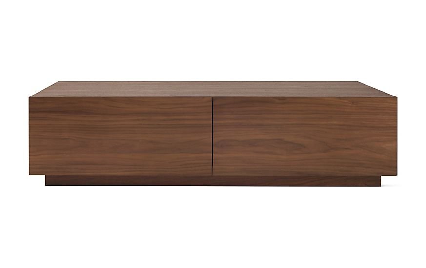 Minimalist Walnut Storage Center Table