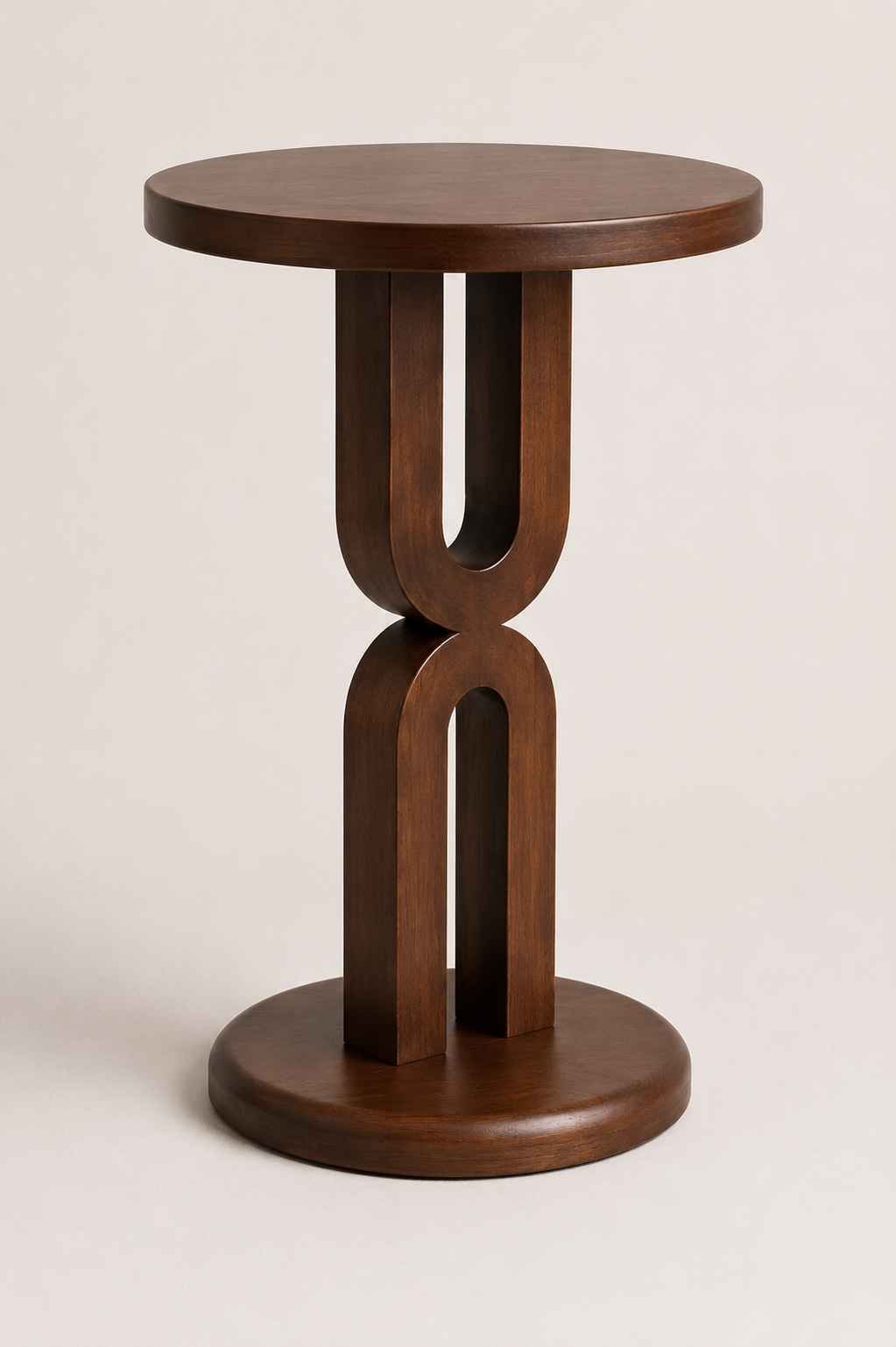 Modern Sculptural Pedestal Side Table - Image 2