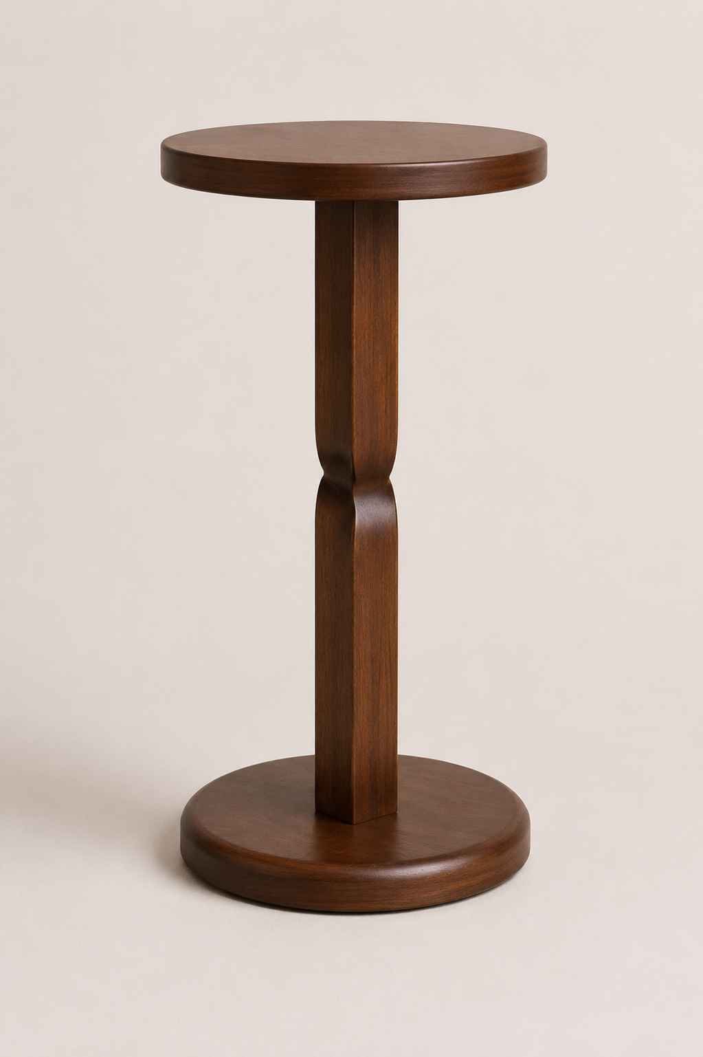 Modern Sculptural Pedestal Side Table - Image 4