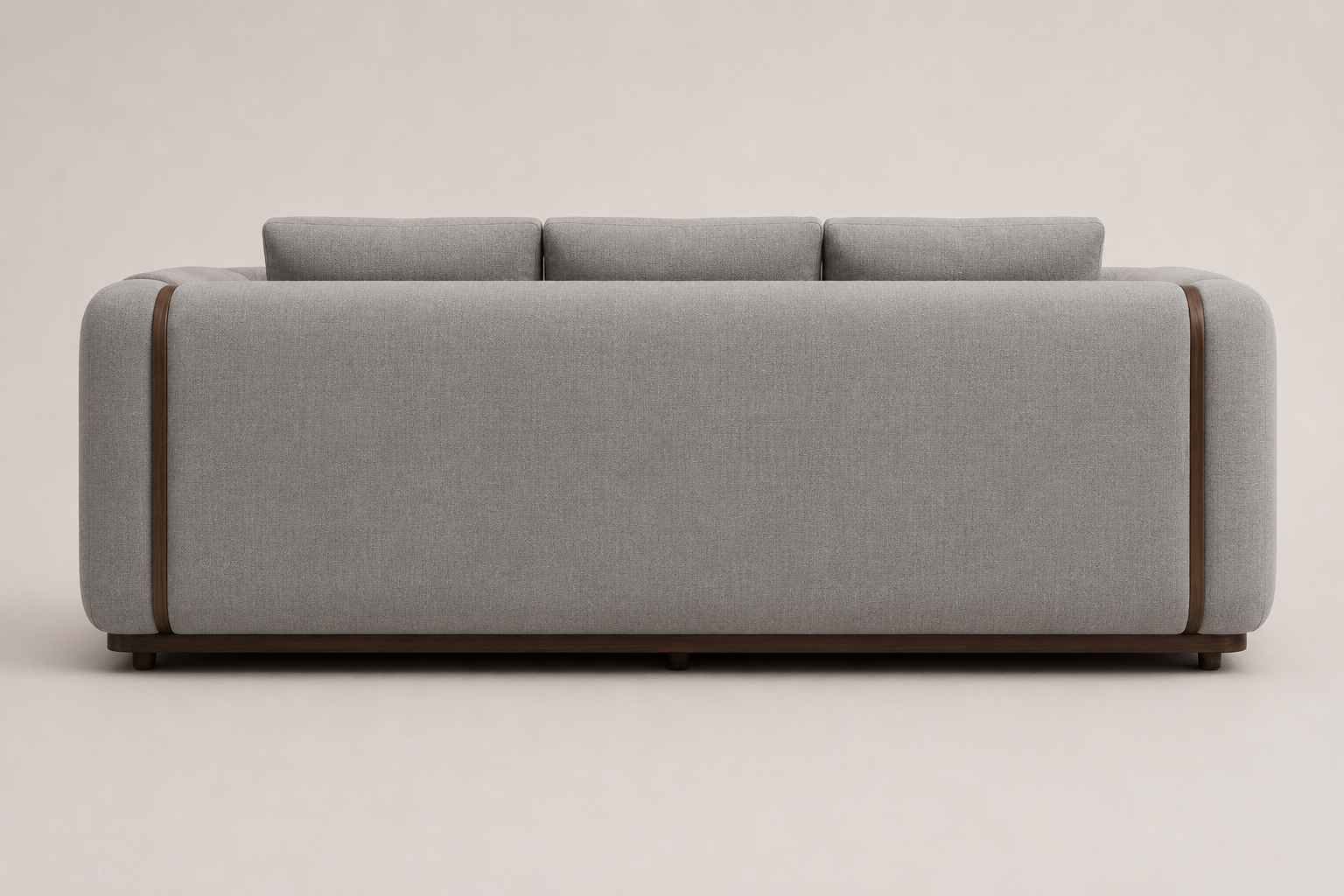 Modern Fluted Arm 3 Seater Sofa - Image 2