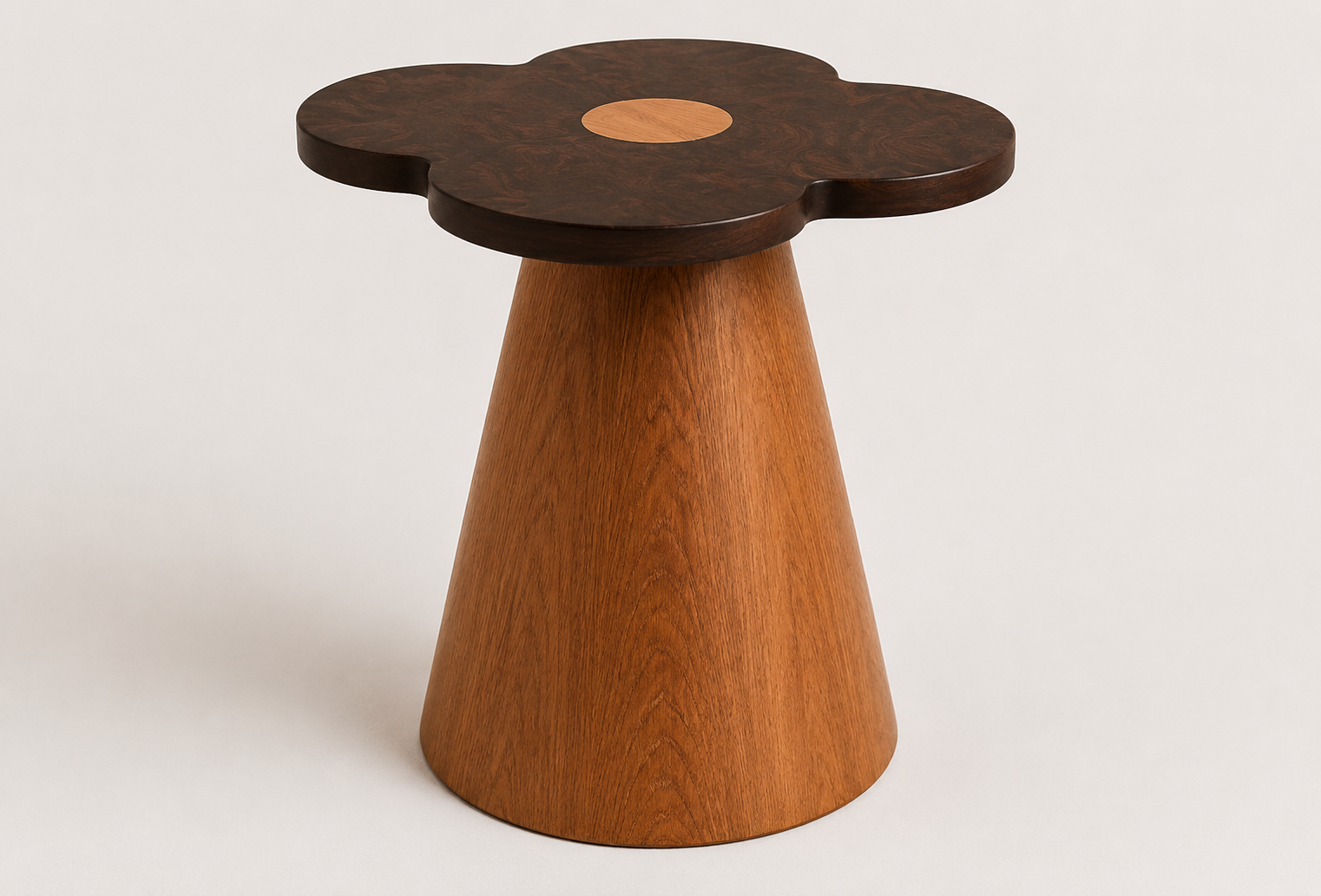 Modern Flower Top Accent Side Table
