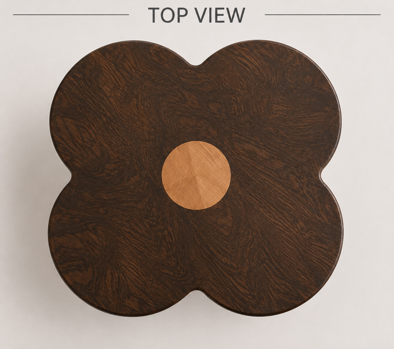 Modern Flower Top Accent Side Table - Image 2