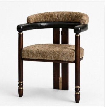 Luxury Upholstered Barrel Accent Chair - Image 4