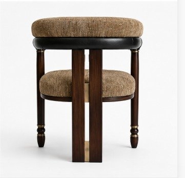 Luxury Upholstered Barrel Accent Chair - Image 3