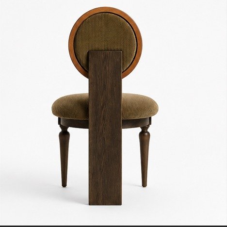 Luxury Round Back Upholstered Accent Chair - Image 3