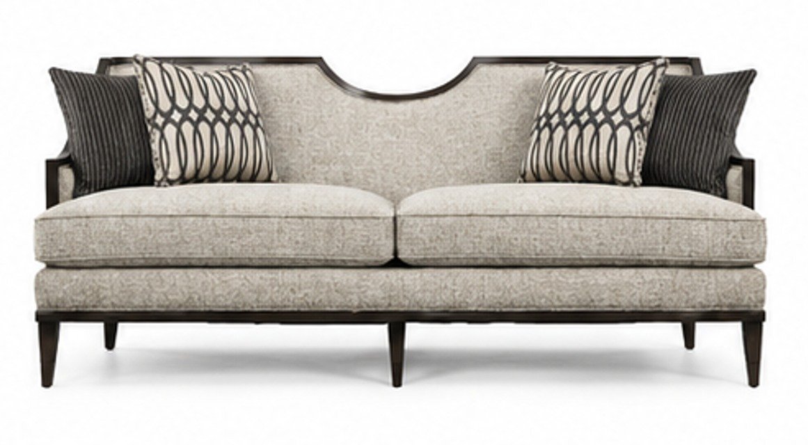 Luxury Curved Back 3 Seater Sofa - Image 8