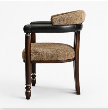 Luxury Upholstered Barrel Accent Chair - Image 2