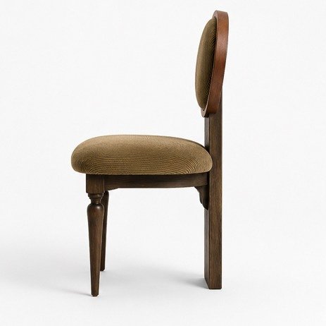 Luxury Round Back Upholstered Accent Chair - Image 2