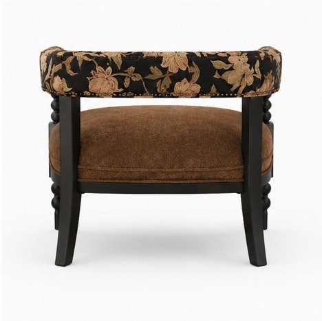 Luxury Floral Upholstered Accent Chair - Image 2
