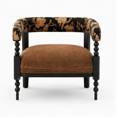 luxury-floral-upholstered-accent-chair