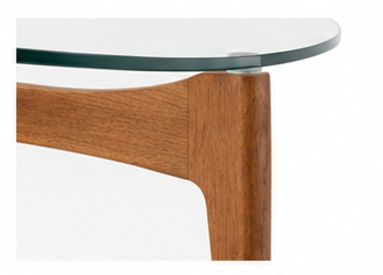 Mid-Century Round Glass Coffee Table - Image 4