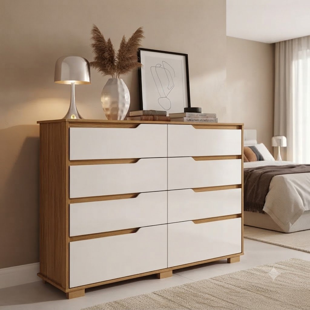 Modern 8-Drawer Chest of Drawer - Image 4