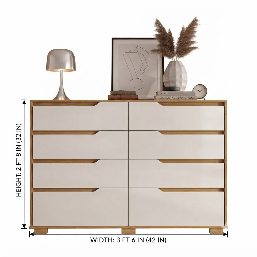 Modern 8-Drawer Chest of Drawer - Image 3