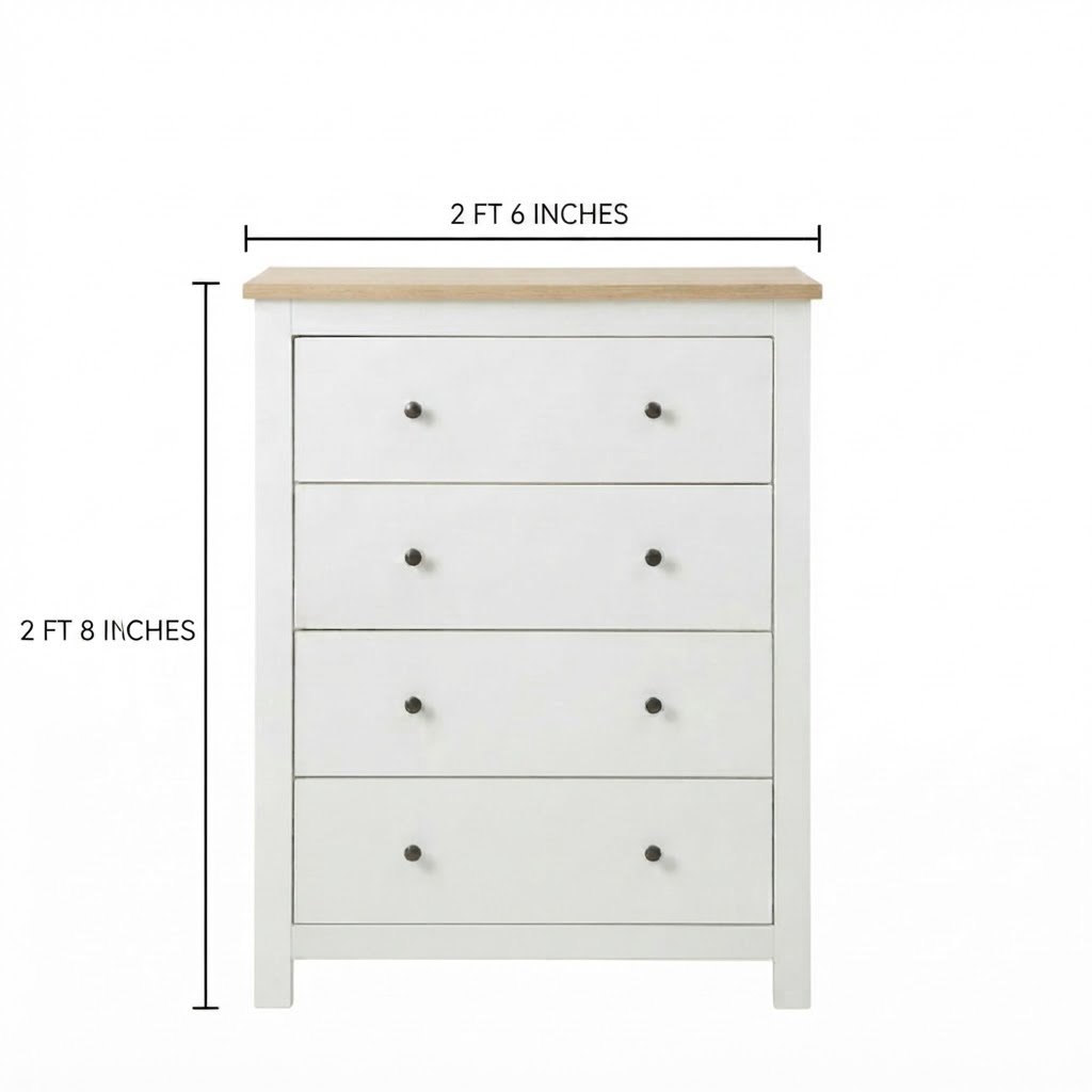 Modern 4-Drawer Chest of Drawer - Image 3