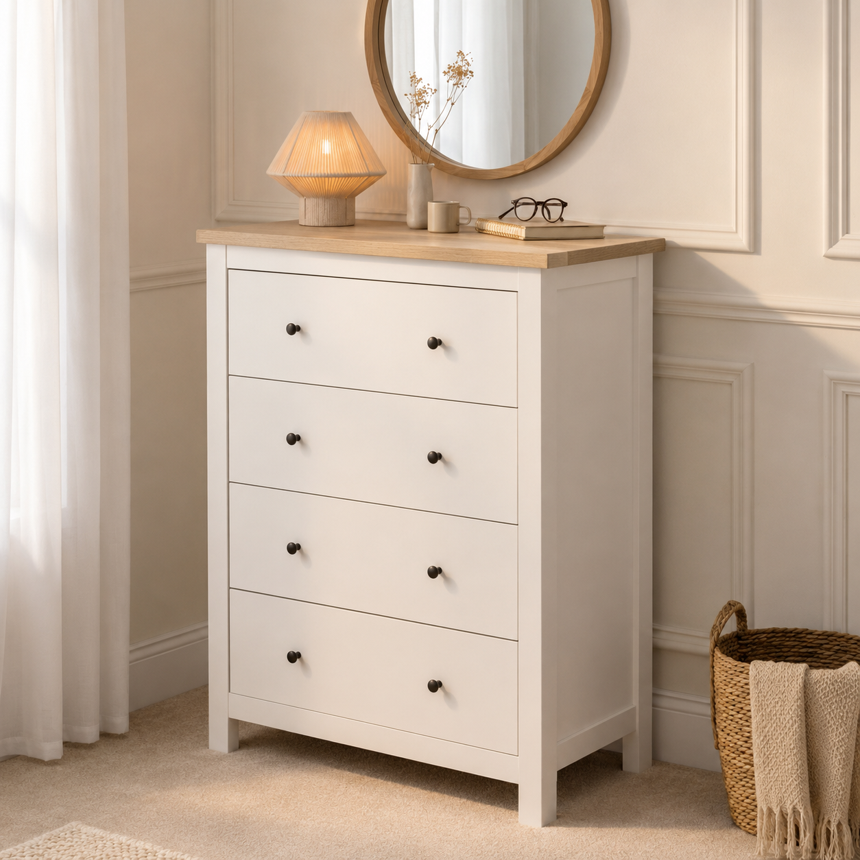 Modern 4-Drawer Chest of Drawer - Image 4