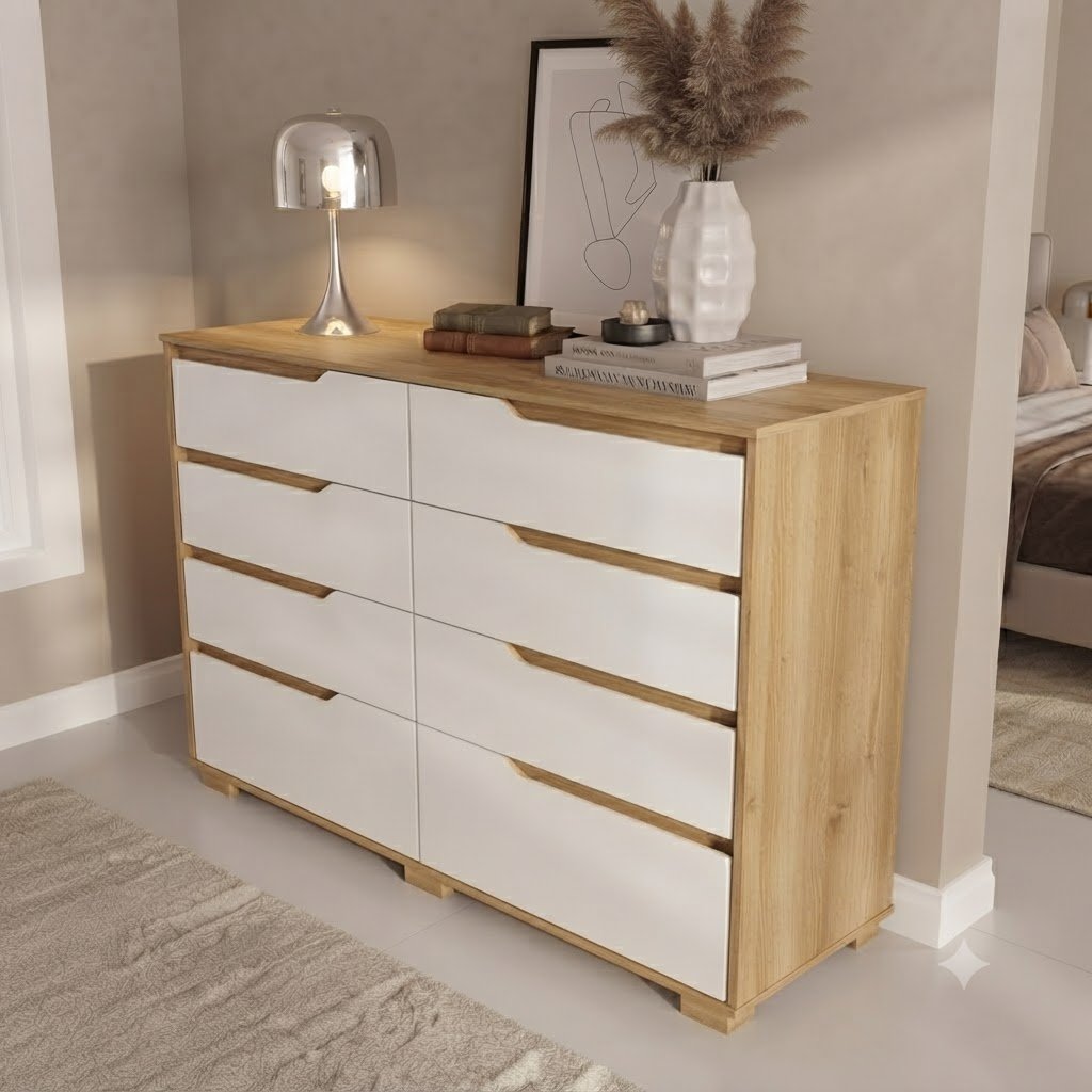 Modern 8-Drawer Chest of Drawer - Image 2
