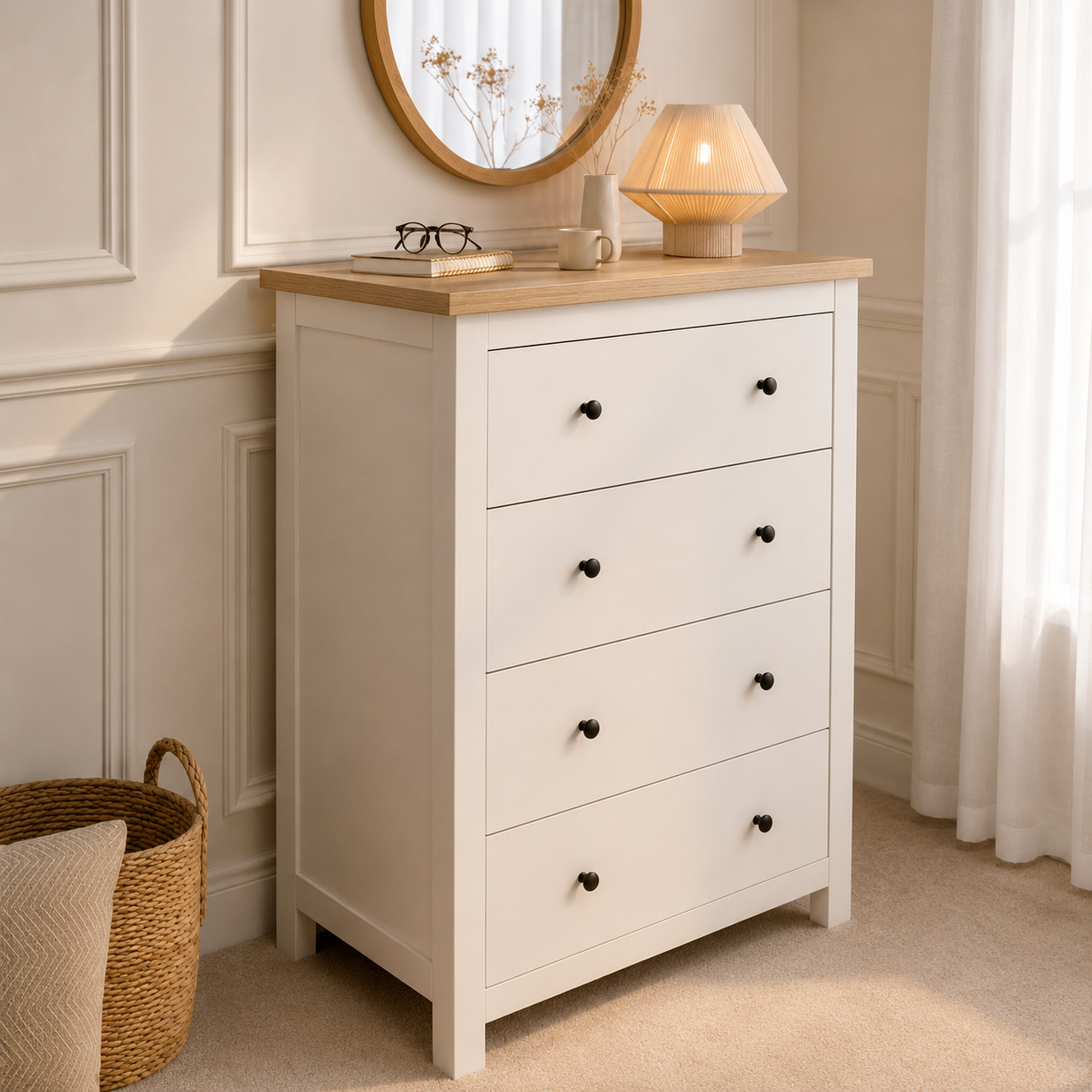 Modern 4-Drawer Chest of Drawer - Image 5