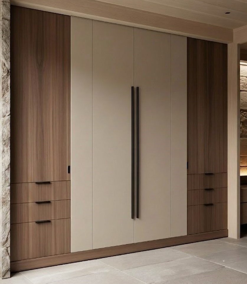 Modern 6-Door Modular Wardrobe with Six Drawers - Image 5