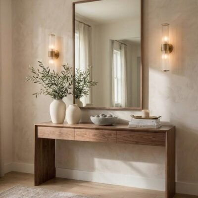 modern-wooden-console-table-with-three-drawers-and-side-panel-supports