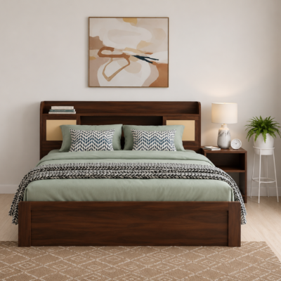 modern-wooden-platform-bed-with-storage-headboard