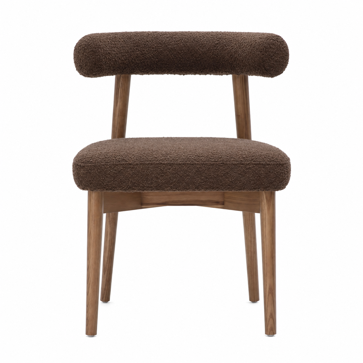 Modern Upholstered Dining Chair with Wooden Frame - Image 5