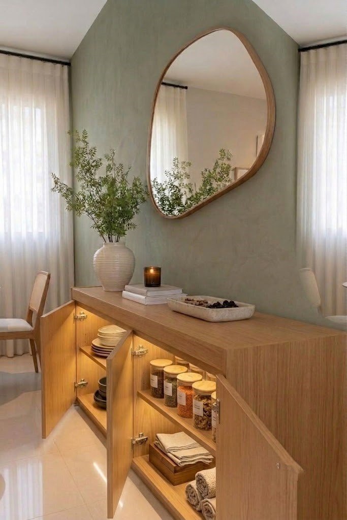 Modern Wooden Sideboard with Four-Door Storage - Image 3