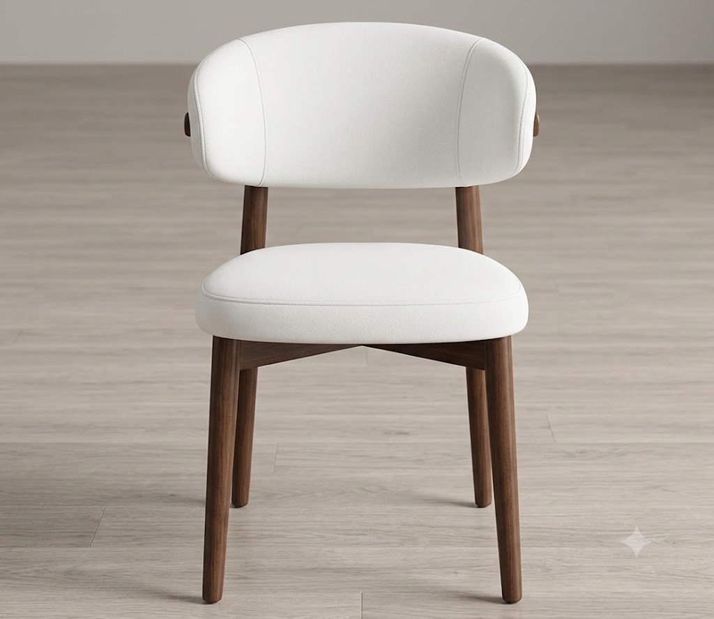 Modern Upholstered Dining Chair with Solid Wood Frame - Image 4