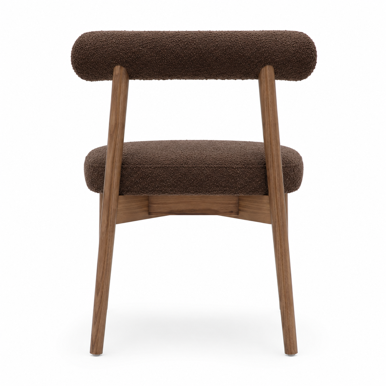 Modern Upholstered Dining Chair with Wooden Frame - Image 2