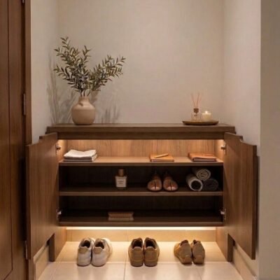modern-wooden-shoe-cabinet-with-two-shutters-and-open-shoe-shelf