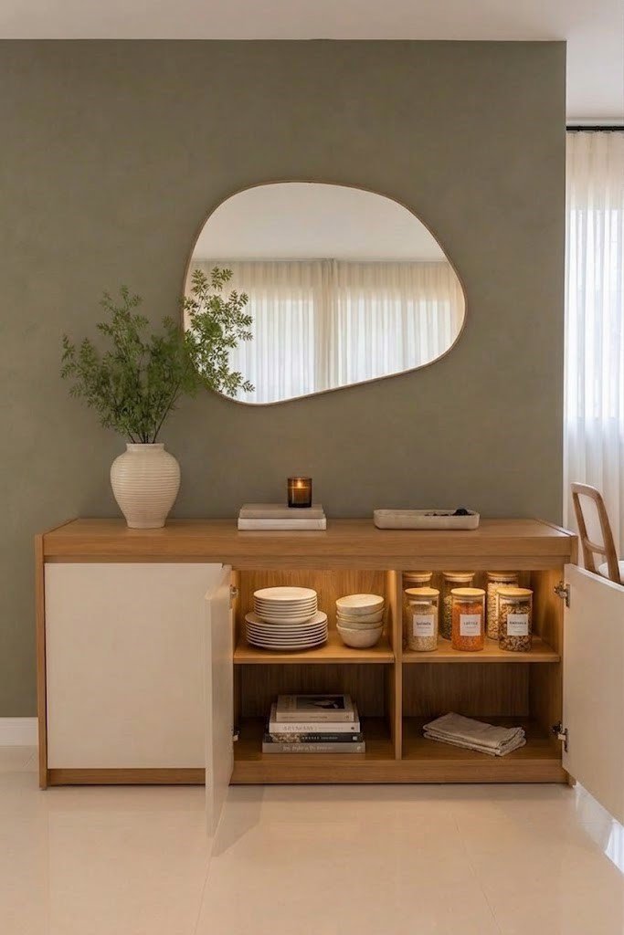 Modern Wooden Sideboard with Four-Door Storage - Image 4