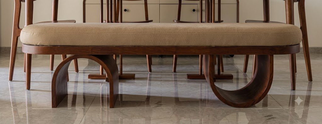 Modern Solid Wood Rectangular Dining Table - Image 5