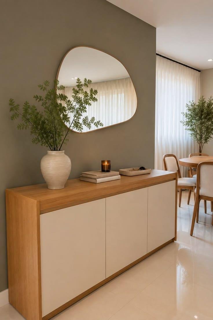 Modern Wooden Sideboard with Four-Door Storage - Image 5