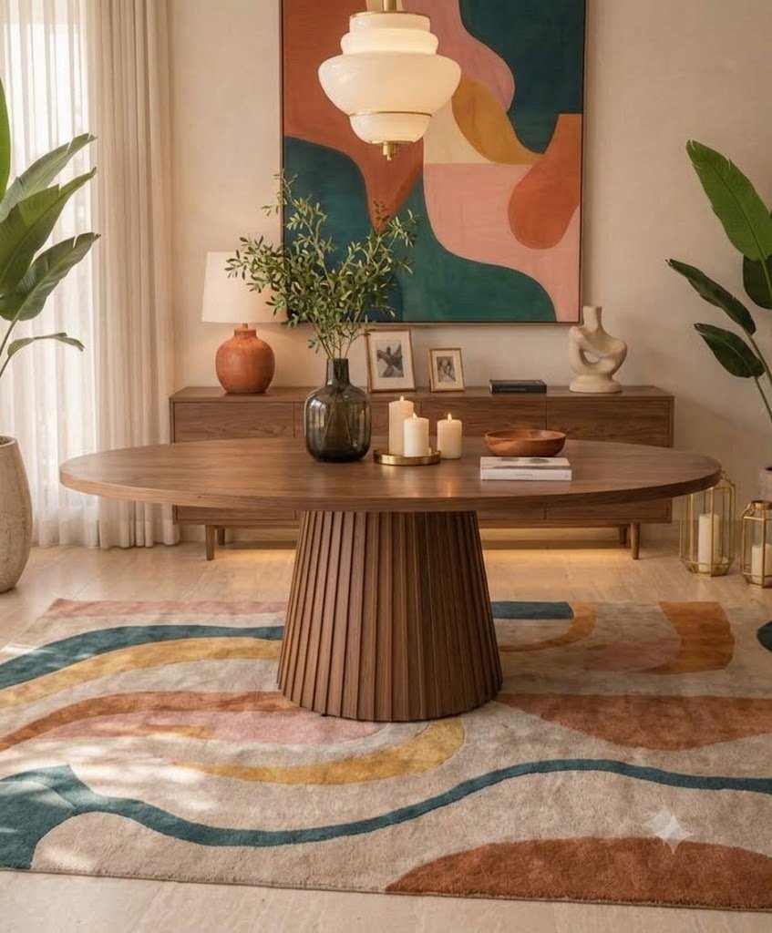 Modern Upholstered Dining Chair with Solid Wood Frame - Image 3