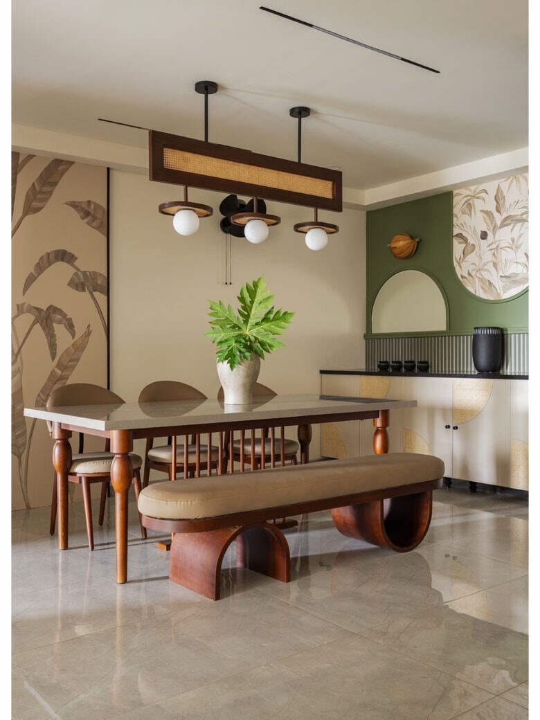Modern Solid Wood Rectangular Dining Table - Image 3